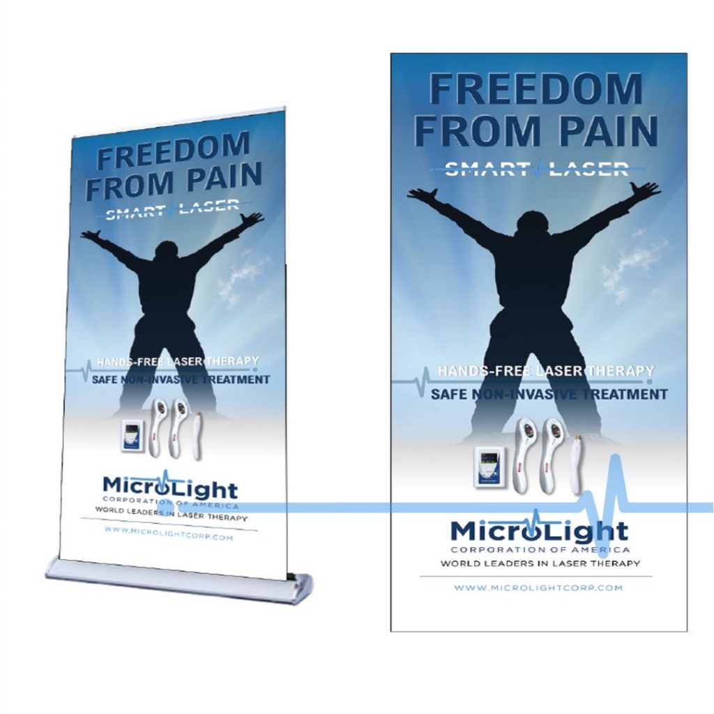 Smart Laser Freedom From Pain Pull Up Banner